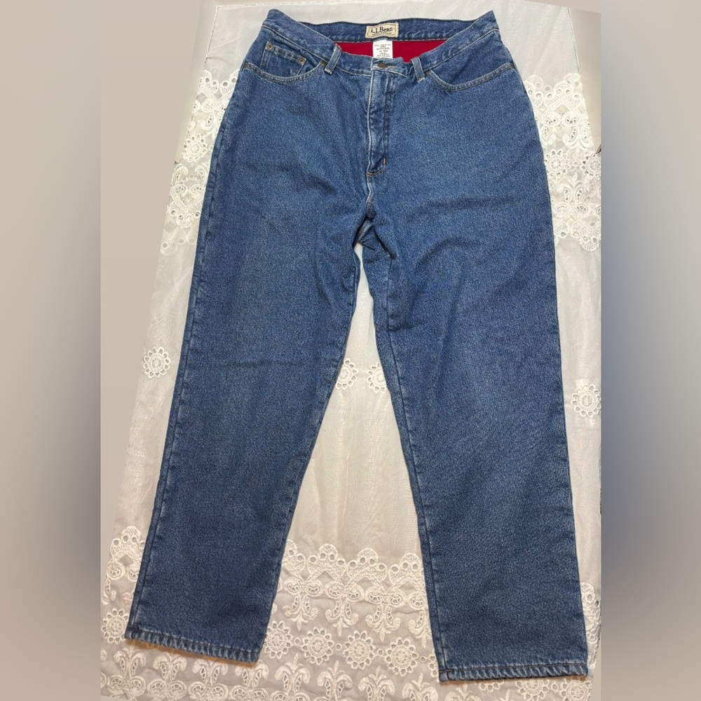 Vintage L.L. Bean Fleece Lined Womens Jeans Size : 16 regular
